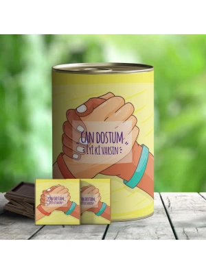 Can Dostum İyi ki Varsın Çikolata Konservesi