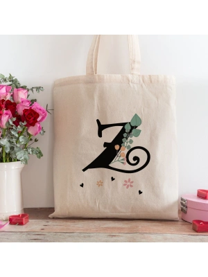 Z Harfi Tasarımlı Alışveriş Plaj Bez Çanta