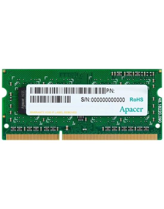 Apacer 8GB (1x8GB) 1333Mhz CL9 DDR3 Notebook SODIMM Ram (DS.08G2J.K9M)