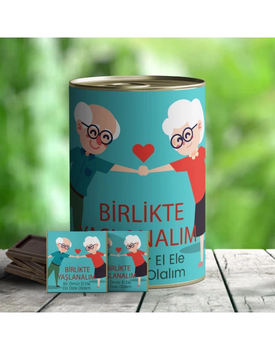 Birlikte Yaşlanalım İlginç Çikolata Konservesi