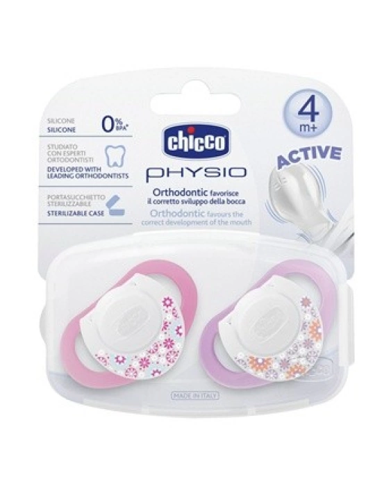 Chicco Emzik Physio Pembe Silikon 4m+ 2li