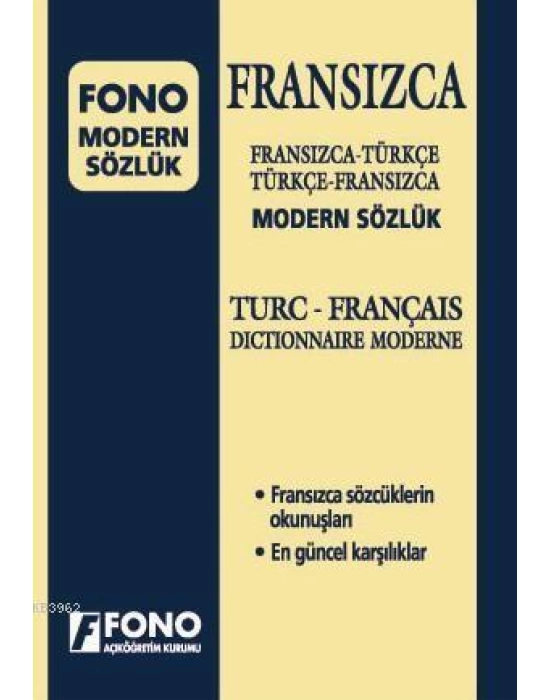 Fransızca Modern Sözlük; Fransızca-Türkçe / Türkçe-Fransızca