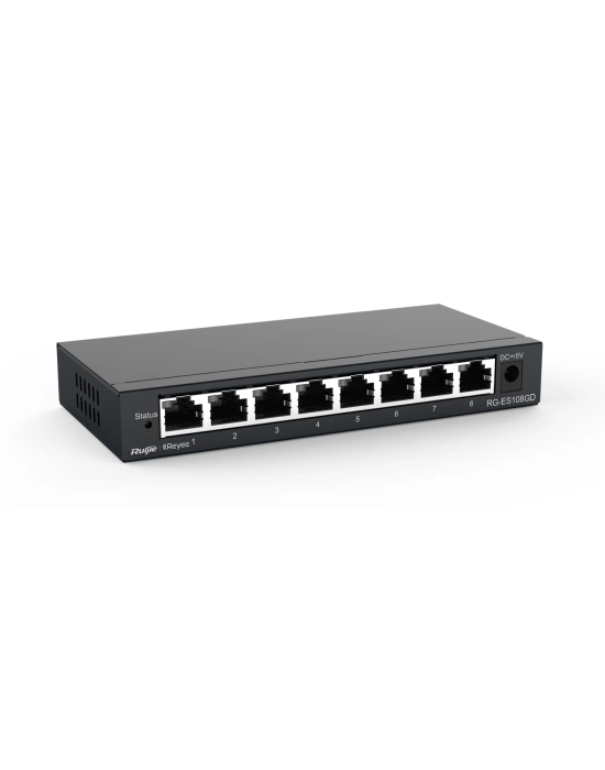 RUIJIE REYEE RG-ES108D 8 PORT 10/100 SWITCH METAL KASA