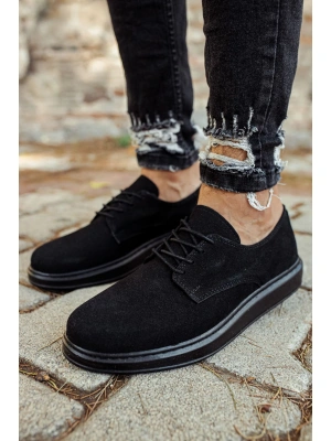 CH003 Süet ST Erkek Ayakkabı SIYAH