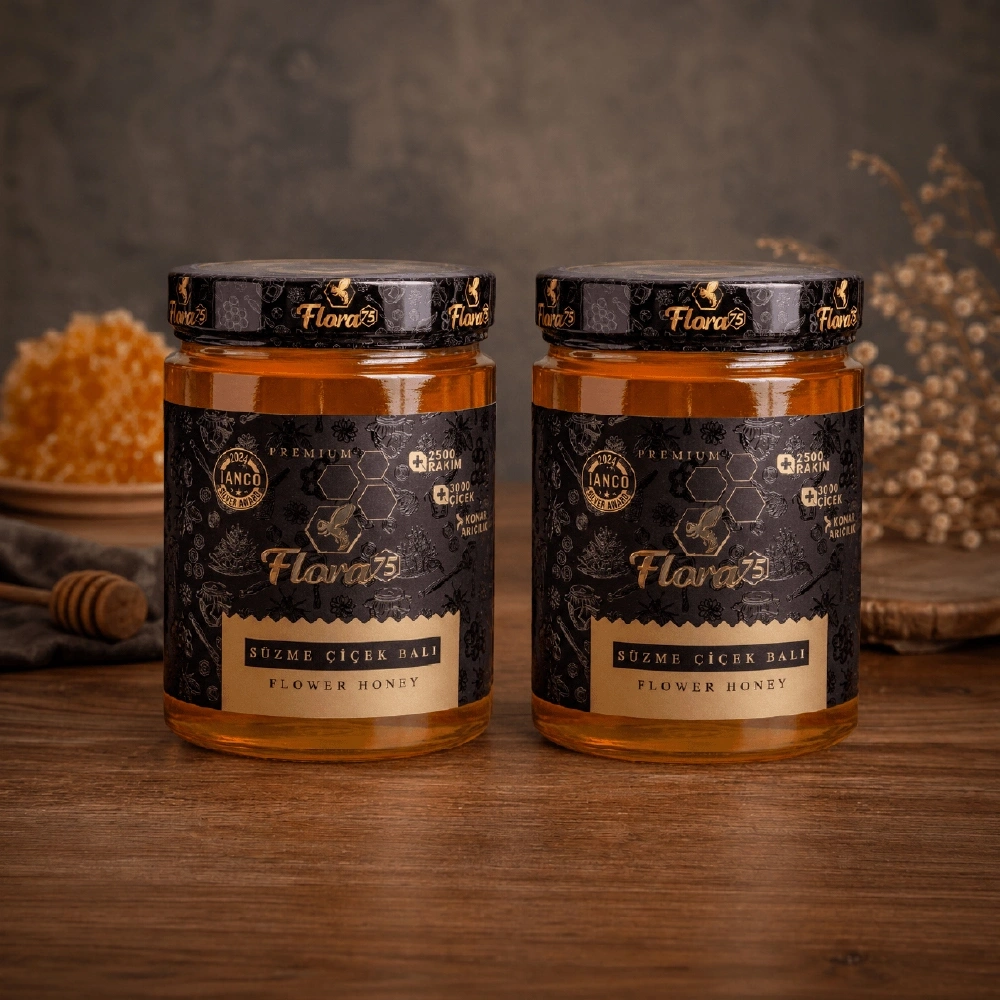 Süzme Çiçek Balı 500g (2 Adet)