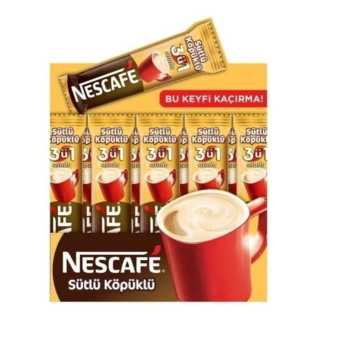 Nestle Nescafe 3 ü 1 Arada Sütlü Köpüklü 48 Li 17.4 Gr