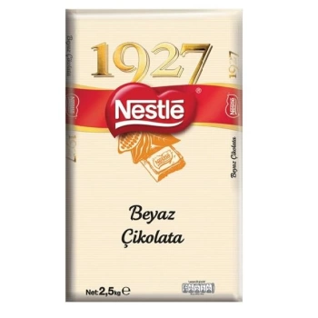 Nestle 1927 Beyaz Kuvertür Tekli Çikolata 2,5kg