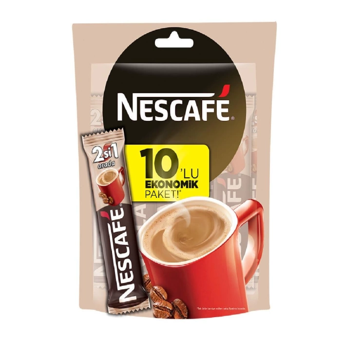Nestle Nescafe 2si 1 Bir Arada Kahve 10 lu Paket 10 gr