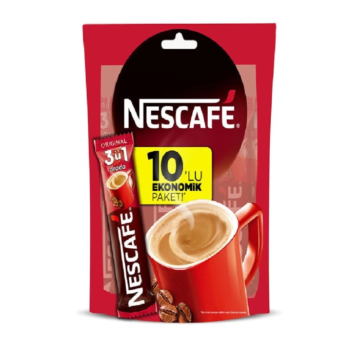 Nestle Nescafe 3ü 1 Arada Kahve 10 lu Paket 17,5 gr