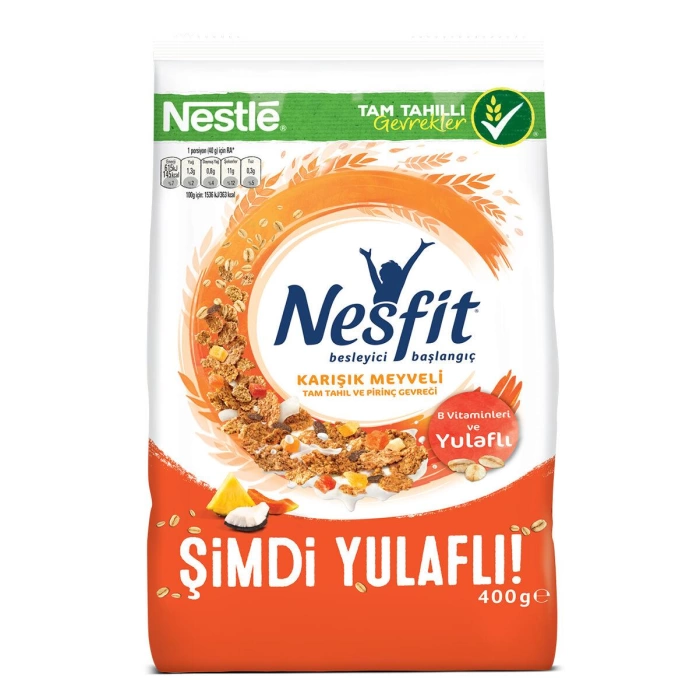 Nestle Nesfit Karışık Meyveli Ve Yulaflı Mısır Gevreği 400 gr