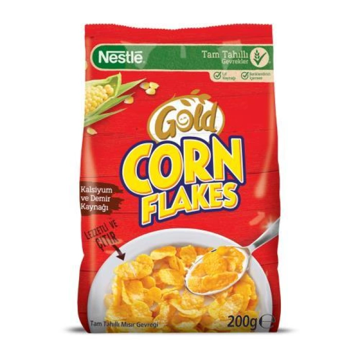 Nestle Gold Corn Flakes Mısır Gevreği 200 G 1 Adet