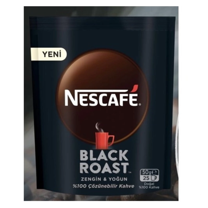 Nestle Nescafe Black Roast 50 G 1 Adet