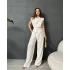 PREMİUM SIFIR KOL CREP TULUM - BEYAZ