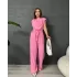 PREMİUM SIFIR KOL CREP TULUM - PEMBE