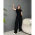 PREMİUM SIFIR KOL CREP TULUM - SİYAH