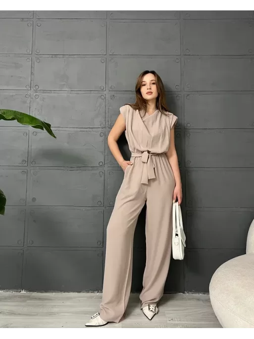 PREMİUM SIFIR KOL CREP TULUM - TAŞ
