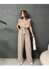 PREMİUM SIFIR KOL CREP TULUM - TAŞ