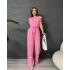 PREMİUM SIFIR KOL CREP TULUM - PEMBE