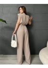 PREMİUM SIFIR KOL CREP TULUM - TAŞ