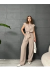 PREMİUM SIFIR KOL CREP TULUM - TAŞ
