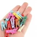 100lü Renkli Ahşap Mandal Seti 2.5 cm