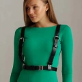 2 Taraflı Kullanılabilen Şık Deri Harness Kemer - 633