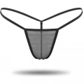 3lü Renkli Transparan Tül String Tanga 0369