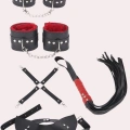 4lü Kol Bacak Kırbaç Maske Deri Aksesuar Set