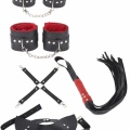 4lü Kol Bacak Kırbaç Maske Deri Aksesuar Set