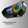 500mah Bataryalı Bluetooth 5.4  İnterkom Led Ekranlı