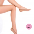 6 Adet Microfiber Suba Kadın Babet Çorap Ten 57