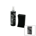 SHINE WORLD CAR  LASTİK - TAMPON  PARLATICI SPREY SETİ  PLASTİK ŞİŞE   250ML ± %10 PARLATMA SÜNGERİ (K95)