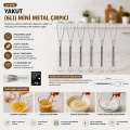 6PCS MİNİ=13CM METAL ÇIRPICI (4887)