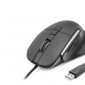 7D Ergonomi̇k Kablolu Ofi̇s Mouse 3600 Dpi - Siyah ND1209B