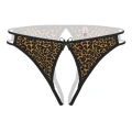 Ağı Açık Leopar Desenli Fantezi Külot String
