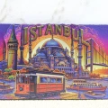 Ahşap İstanbul Temalı Magnet