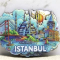 Ahşap İstanbul Temalı Magnet