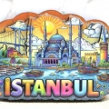 Ahşap İstanbul Temalı Magnet