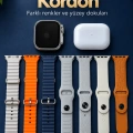 Akıllı Saat Bluetooth Aramalı Ve 7 Kordonlu Set