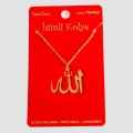 Allah Yazılı Uçlu Kolye