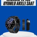 Amoled Ekran Akıllı Saat Üç Kordonlu İOS Android Uyumlu