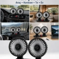 Araç, Karavan Ve Tır İçin Çift Fanlı Mini Vantilatör