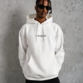 Astronot Baskılı Kapüşonlu Sweat - Beyaz -