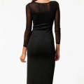 B100775 Uzun Kısa Moda Elbise