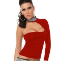 B101432 Pul Payet Aksesuarlı Bluz