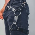 Bacağı Saran Seksi Deri Harness - m51