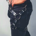Bacağı Saran Seksi Deri Harness - m51