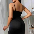 Bacak Yırtmaçlı Dantel İşlemeli Gecelik Babydoll iç giyim