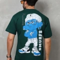 Basic Bisiklet Yaka Oversize T-Shirt - Yeşil -