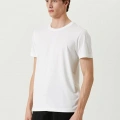 Basic Bisiklet Yaka Regular T-Shirt - Beyaz -